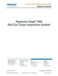 Rapiscan Eagle R60 Rail Car Cargo Inspection System - ITT-Kubba