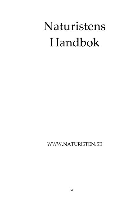 Naturistens Handbok