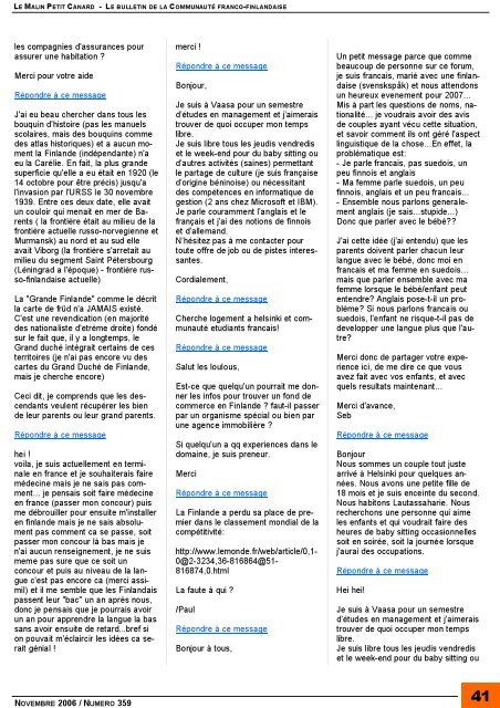 bulletin électronique - ranska.org