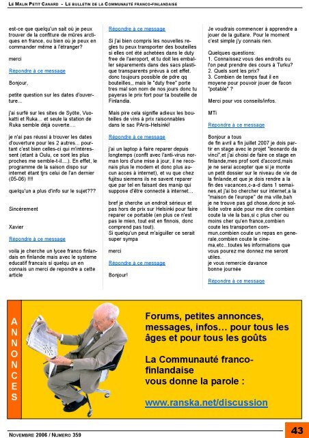 bulletin électronique - ranska.org