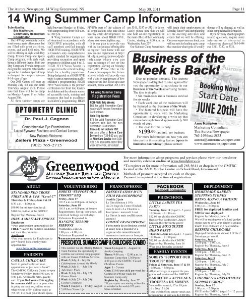 May 31 2011 - The Aurora Newspaper