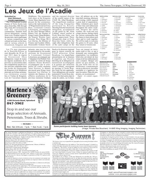 May 31 2011 - The Aurora Newspaper