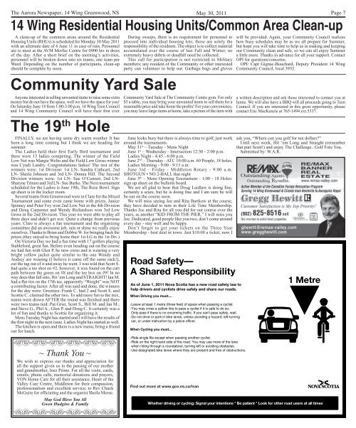 May 31 2011 - The Aurora Newspaper