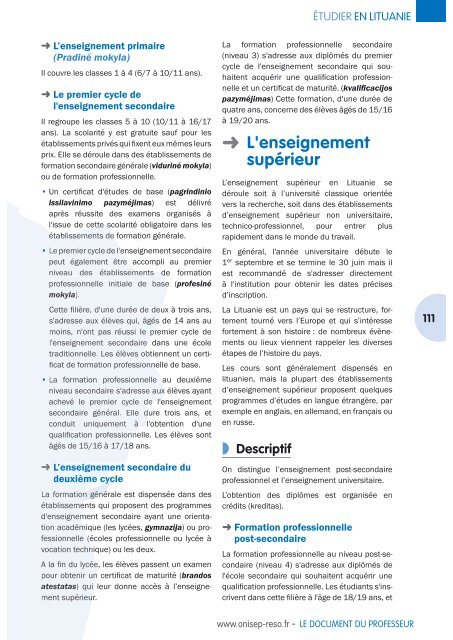 LE DOCUMENT DU PROFESSEUR - Académie de Clermont-Ferrand