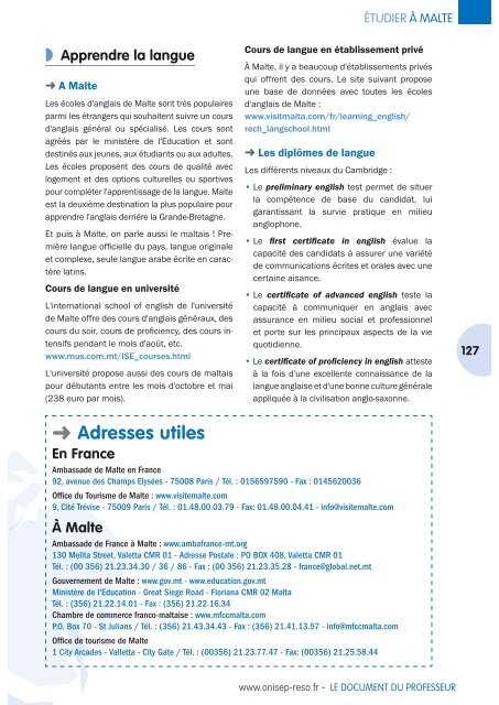 LE DOCUMENT DU PROFESSEUR - Académie de Clermont-Ferrand