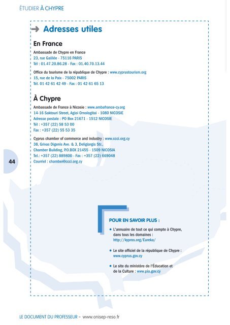 LE DOCUMENT DU PROFESSEUR - Académie de Clermont-Ferrand