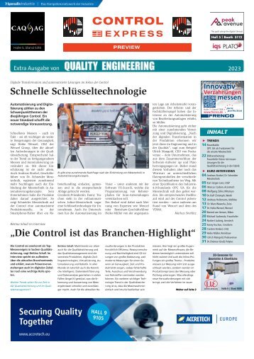 Quality Engineering Control Express 2023