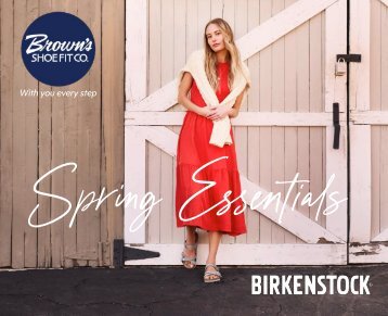 Brown's Shoe Fit Company - Spring Essentials - Birkenstock flyer