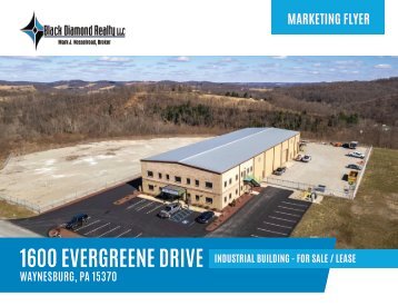 1600 Evergreene Drive Marketing Flyer