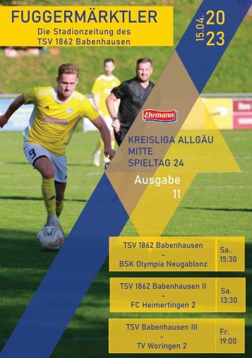 20230415 Fuggermärktler TSV 1862 Babenhausen – BSK Olympia Neugablonz