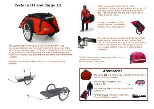 Cyclone best sale bike trailer