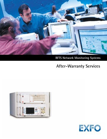 RFTS Network Monitoring Systems After-Warranty Services - Exfo