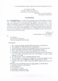 (Deputy Secretary level) to - Ministry of Rural Development