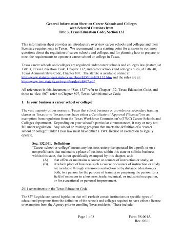 Form PS-001A - Texas Workforce Commission