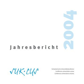 13433 JB_04_deutsch.indd - Schweizerische Universitätskonferenz