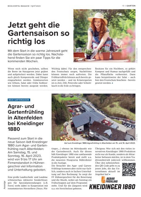 Mühlviertel Magazin April 2023