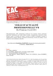 Veille d'actualités N°8 - Groupe EAC