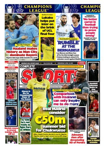 Complete Sports - Wednesday, April 12, 2023