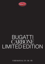 Bugatti Carbone Limited Edition Manual EN DE FR