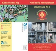 Public Safety Training Schedule Fire, Hazmat & Certification Training