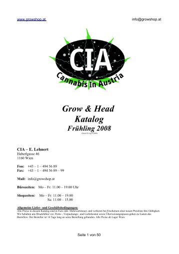 Grow & Head Katalog - Growshop.at