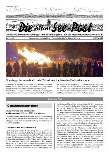 12.04.2023 Die kleine See-Post