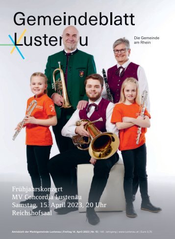 Gemeindeblatt Lustenau Nr. 15 | Freitag, 14. April 2023