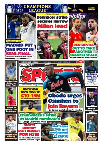 Complete Sports - Thursday, April 13, 2023