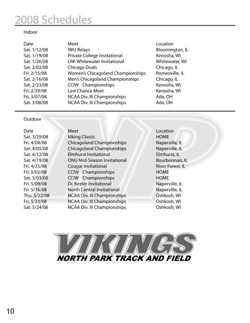 Track and Field Media Guide