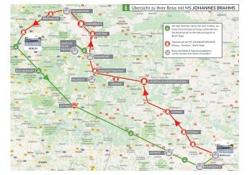 Karte zur Kultour- Kreuzfahrt BRESLAU - FRANKFURT - BERLIN • März 2024