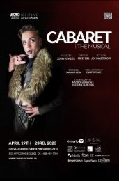 Cabaret The Musical - Program