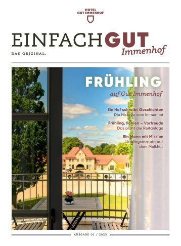 EinfachGut Immenhof Magazin 01 2023 Frühling