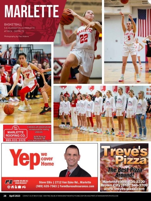 April 2023 Issue of Varsity Monthly Thumb Magazine