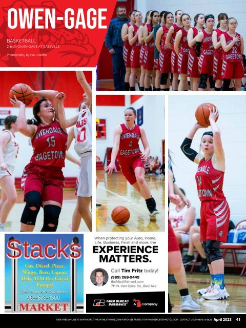 April 2023 Issue of Varsity Monthly Thumb Magazine