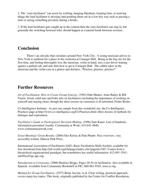 GROUP FACILITATION PRIMER.pdf - Tree Bressen