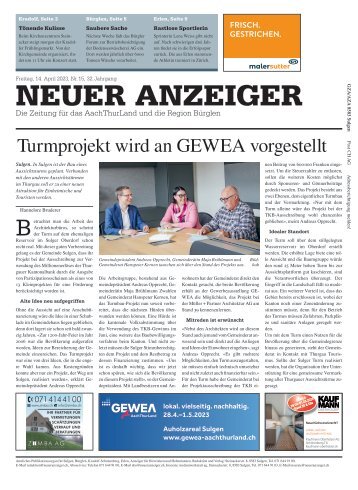 Neuer Anzeiger 14. April 2023