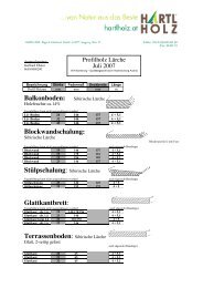 Rhombusprofil - Hartl Holz