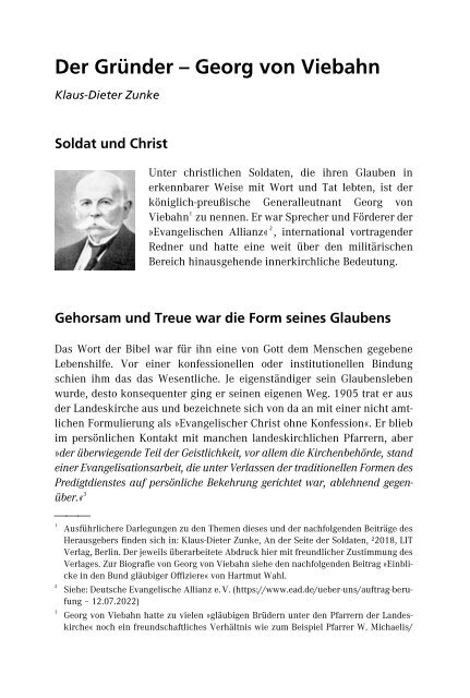 Klaus-Dieter Zunke (Hrsg.): Gemeinsam unterwegs als Soldat und Christ (Leseprobe)