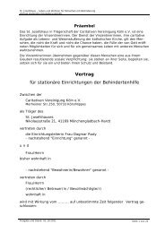 Vertrag für stationäre Einrichtungen der ... - Vinzentinerinnen