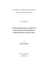 tesi di laurea Emdr e disturbi del comportamento - EMDR Italia