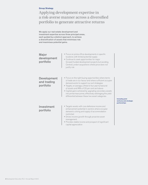 Annual Report 2012 - Development Securities PLC