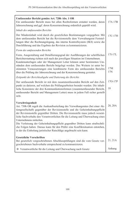 Schweizer Prüfungsstandards (PS) - Ausgabe 2010 - Finanzkontrolle