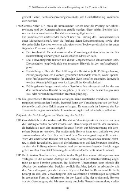 Schweizer Prüfungsstandards (PS) - Ausgabe 2010 - Finanzkontrolle