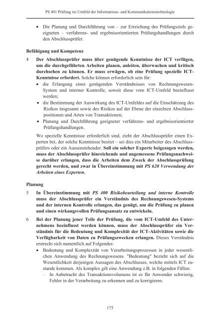 Schweizer Prüfungsstandards (PS) - Ausgabe 2010 - Finanzkontrolle