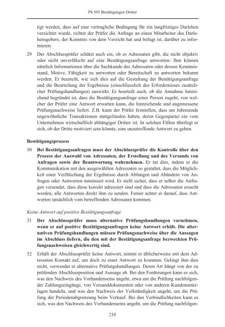 Schweizer Prüfungsstandards (PS) - Ausgabe 2010 - Finanzkontrolle