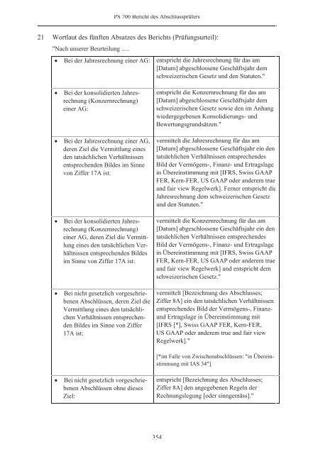 Schweizer Prüfungsstandards (PS) - Ausgabe 2010 - Finanzkontrolle