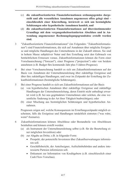 Schweizer Prüfungsstandards (PS) - Ausgabe 2010 - Finanzkontrolle