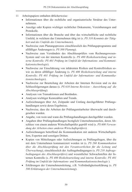 Schweizer Prüfungsstandards (PS) - Ausgabe 2010 - Finanzkontrolle