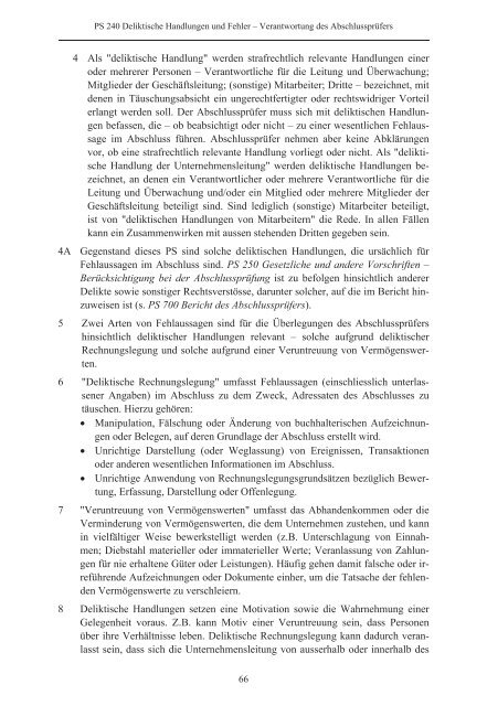 Schweizer Prüfungsstandards (PS) - Ausgabe 2010 - Finanzkontrolle