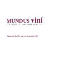 Ergebnis ISW - Vini MUNDUS Silber